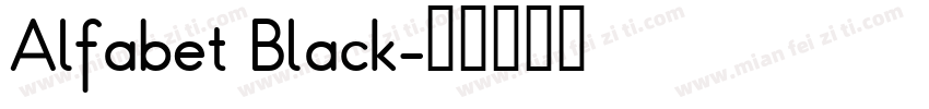 Alfabet Black字体转换